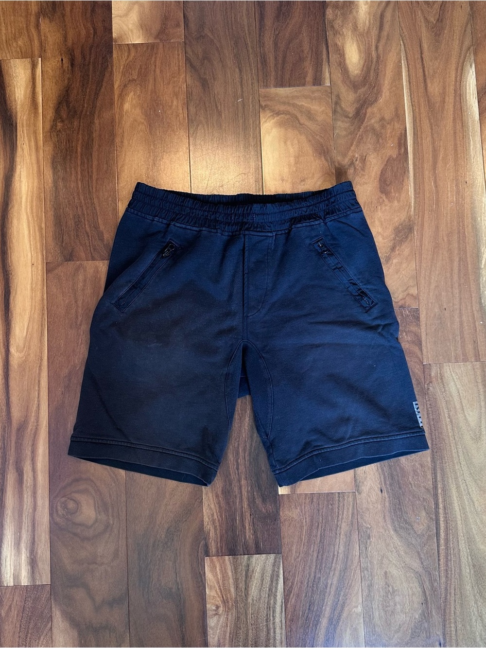 KITH Men's Vintage Black Casual Elastic-Waist Shorts